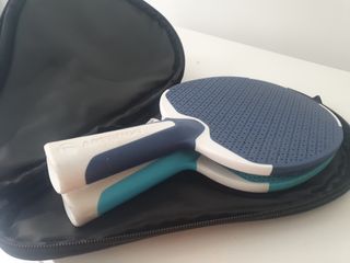 2 Palas Ping Pong Artengo + Funda + bola
