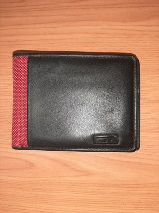 Billetera hombre negra y roja