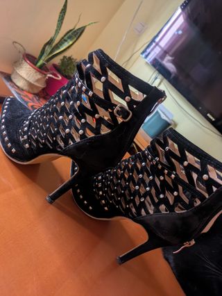 Botines negros | Tacones mujer 39