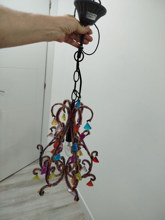 Lámpara techo multicolor