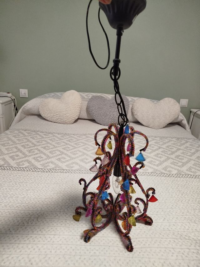 Lámpara techo multicolor