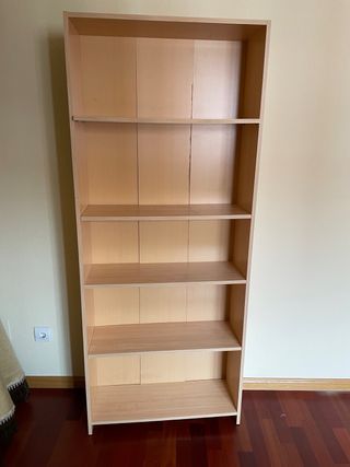 Estantería librería madera 5 baldas