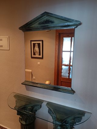Consola entrada estilo moderno de resina.