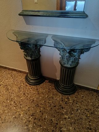 Consola entrada estilo moderno de resina.