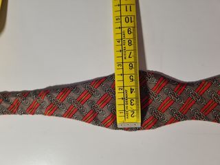 Papillon Hermes vintage marrone e rosso