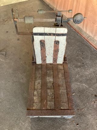 Báscula antigua industrial