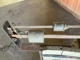 Báscula antigua industrial