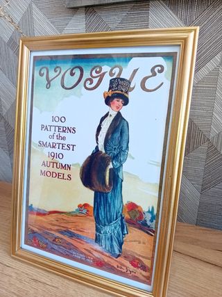 3 Quadri pubblicitari francesi d'epoca dorati