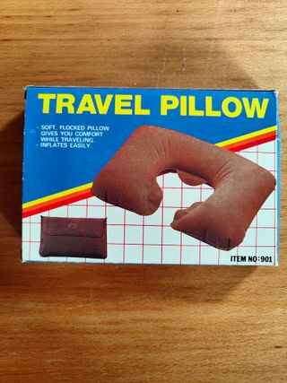 Almohada viaje inflable vintage