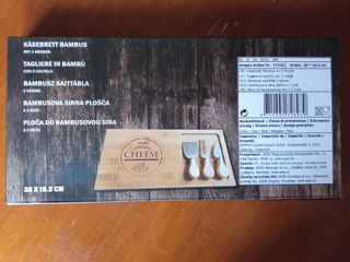 Tagliere per formaggi con 3 utensili