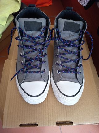 Converse grises - Medias botas nº 41