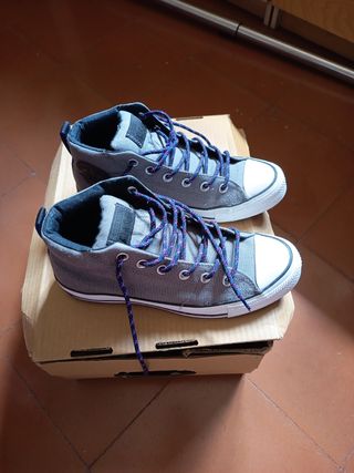 Converse grises - Medias botas nº 41