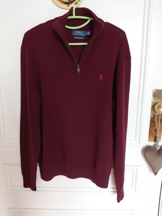 Suéter jersey Ralph Lauren 100% Lana Merino  t. M