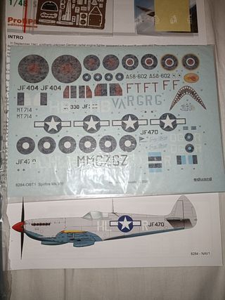 Aereo Kit Spitfire Mk.VIII Eduard Profipack 1/48