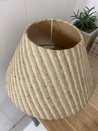 Pantalla lámpara beige - Tela