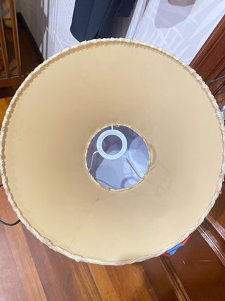 Pantalla lámpara beige - Tela