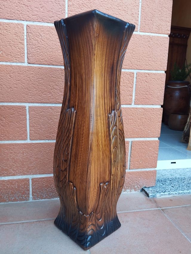Vaso/portaombrelli 60 cm Ceramica Marrone Decorati