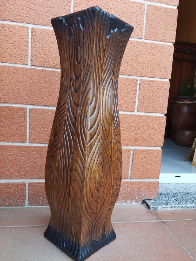 Vaso/portaombrelli 60 cm Ceramica Marrone Decorati