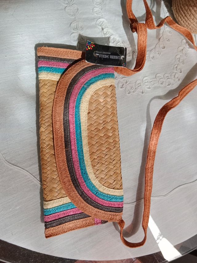 Bolso rafia Multicolor