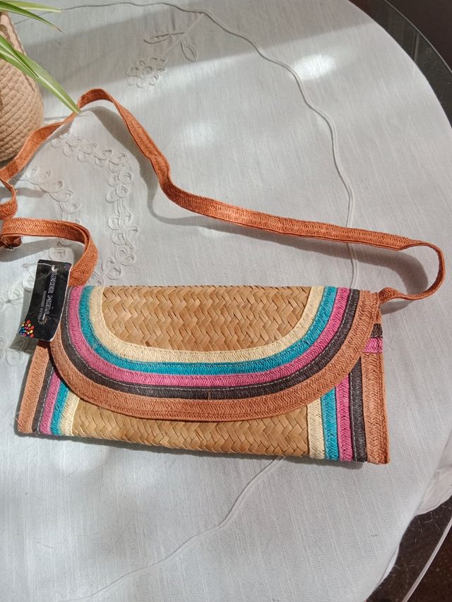 Bolso rafia Multicolor