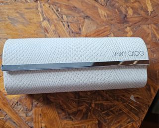 Estuche gafas Jimmy Choo - Rosa y Blanco