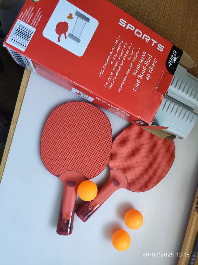 Ping Pong Exterior - 2 Raquetas sin usar