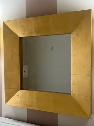 Espejo dorado pan de oro 