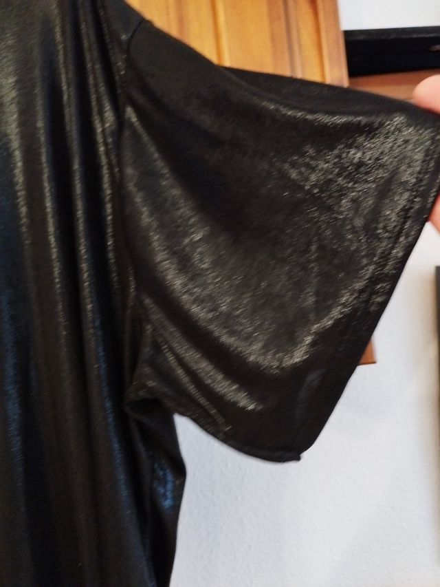 Camiseta negra brillo - 5XL