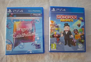 Lote 2 juegos PS4 Monopoly y Singstar