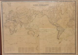 Tierra. Cartas náuticas. 1870