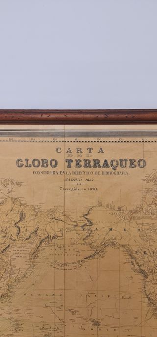 Tierra. Cartas náuticas. 1870