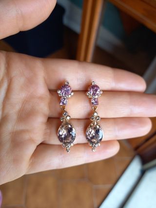 Orecchini pendenti oro rosa af