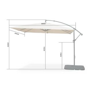 Parasol cuadrado 3m - terraza