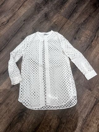Blusa blanca Zara - Talla S