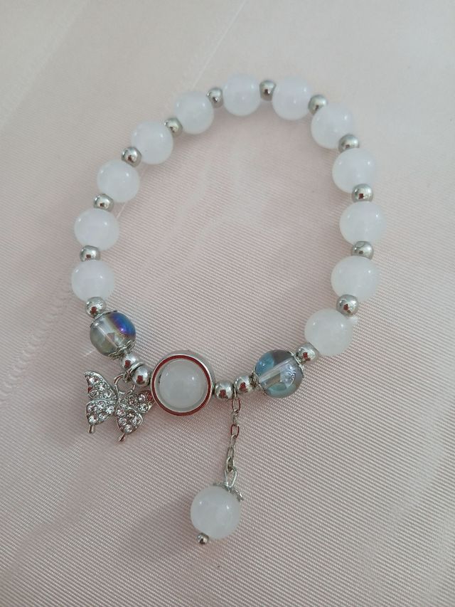 Pulsera cuentas cristal de luna