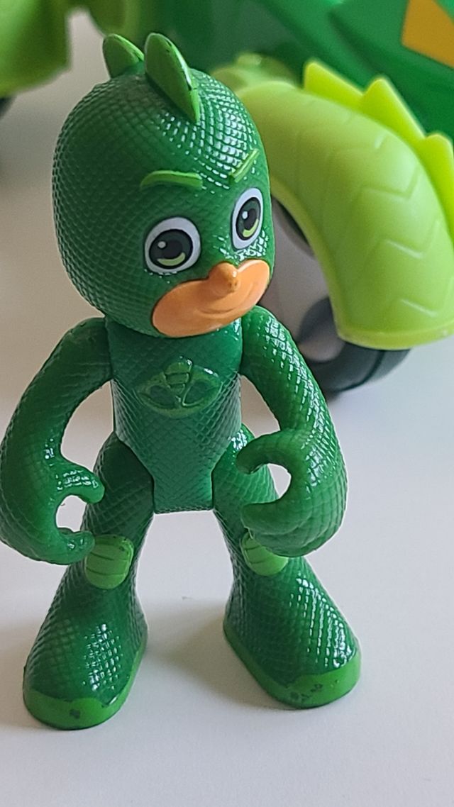 Figura Geco PJ Masks + Coche