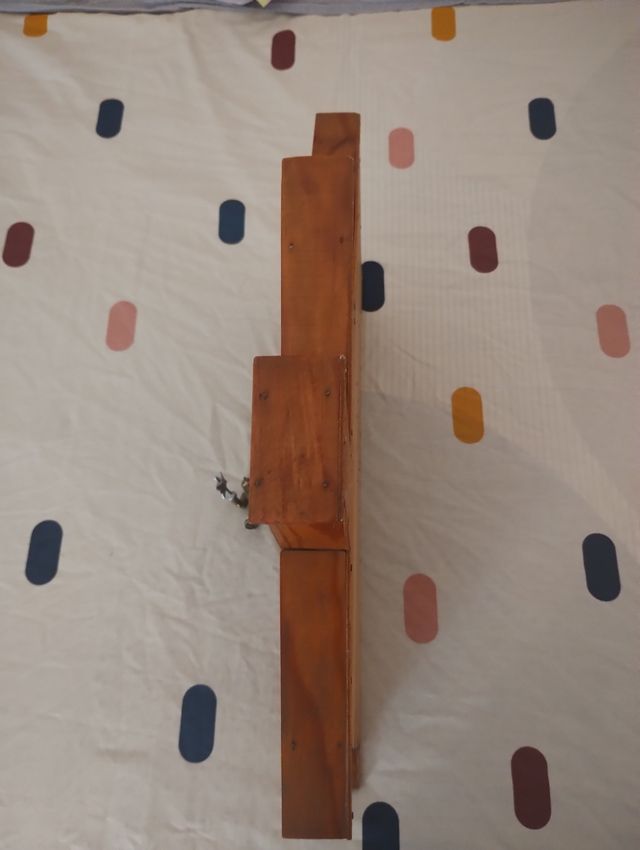 Libreria a forma di casa in legno - 1 pz.