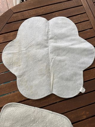 Alfombras baño - Felpa - Verde & Blanco