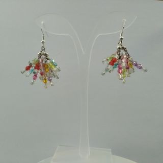 Pendientes artesanales multicolor