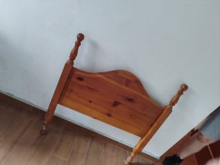 Cabecero cama madera marrón