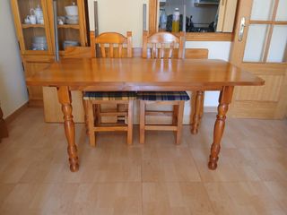 Mesa madera pino miel