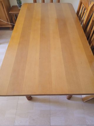 Mesa madera pino miel