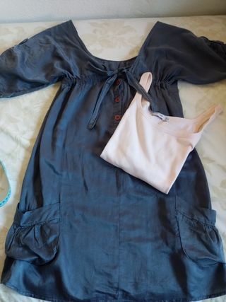 Vestido azul - camisa incluida