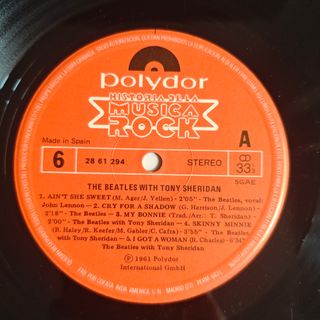 Vinilo The Beatles con Tony Sheridan