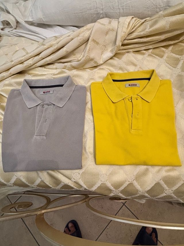 Set 2 Polo Invicta Grigio & Giallo