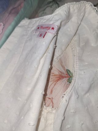 Camisa blanca bebé, talla 5