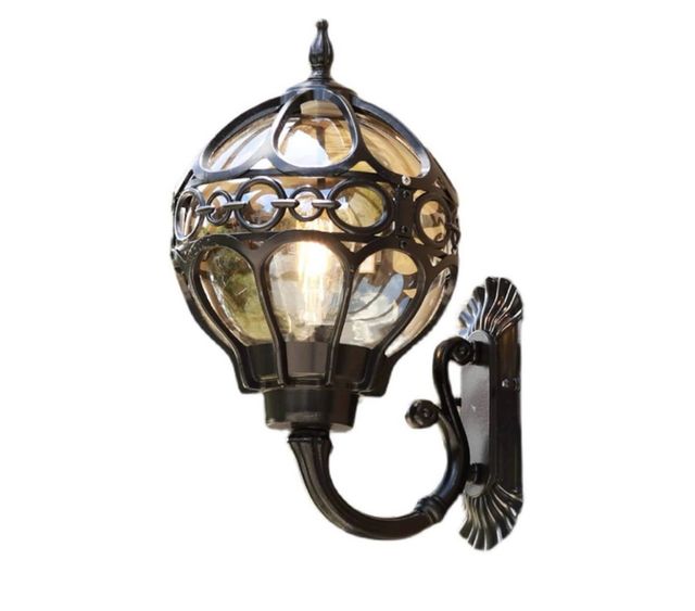 Lámpara pared exterior negra