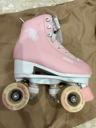Patines Oxelo 4 ruedas rosa