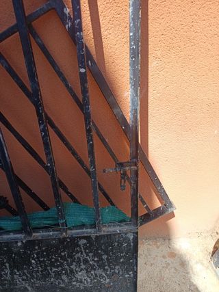 Puerta metálica jardín - Antigua