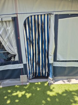 Strisce per tende in PVC blu-bianco